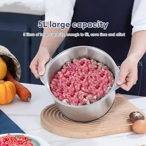 Stainless steel automatic meat grinder