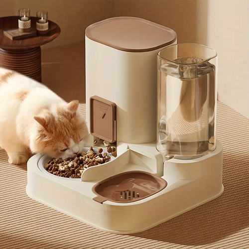 Large Capacity Pet Water Dispenser, Automatic Dry And Wet Separation, Water And Food Integrated Feeder For Cat And Dog