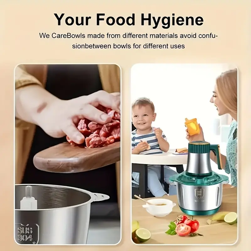 Stainless steel automatic meat grinder