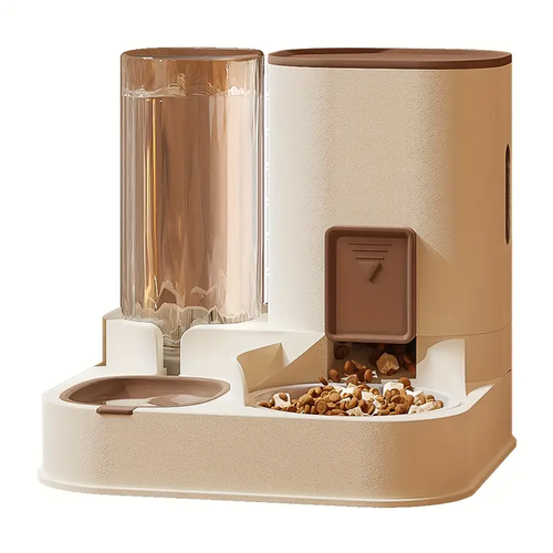 Large Capacity Pet Water Dispenser, Automatic Dry And Wet Separation, Water And Food Integrated Feeder For Cat And Dog