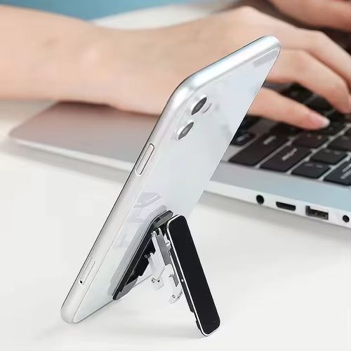 Universal criativo ultra fino adesivo traseiro suporte leve mini portátil dobrável telefone suporte