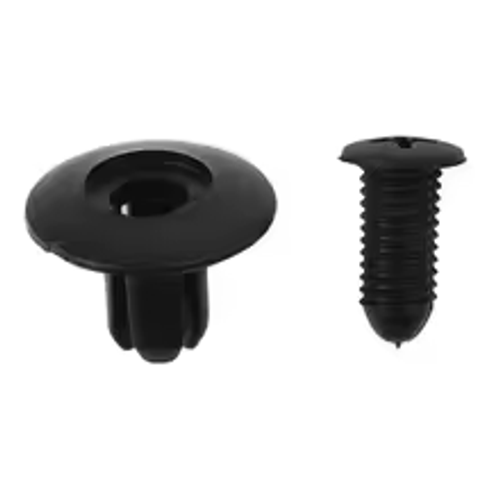 10-100PCS 8mm Door Rivet Plastic Clip Fasteners Black Cars Lined Cover Barbs Rivet Auto Fasteners Retainer Push Pin Clips