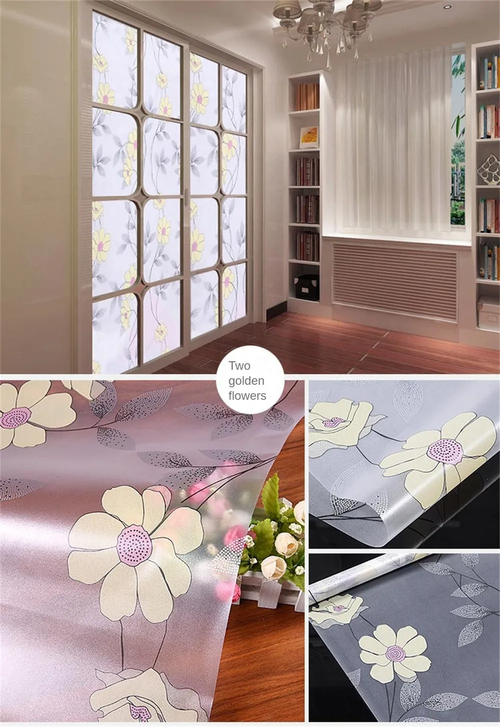 2 meters free shipping self-adhesive frosted glass stickers for bathroom translucent opaque windows and balcony blackout window decorations