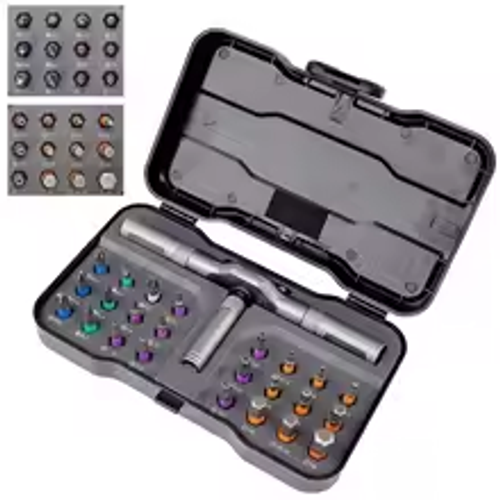 24-in-1 Magnetic Screwdriver Set DIY Ratchet Screwdriver Set Multi Bit Magnetic Drive Set for Electrical and Furniture Assembly