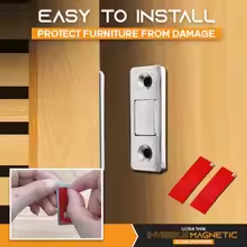 Household Invisible Slim Door suction Bumper Drawer No punch Magnetic Attraction Cabinet SuctionSend 4