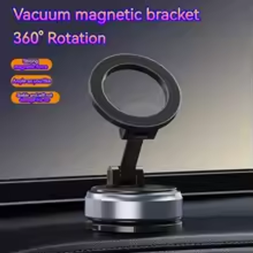 Vacuum magnetic phone holder, Magsafe suction cup phone holder, 360 ° adjustable magnetic phone holder, pocket sized foldable