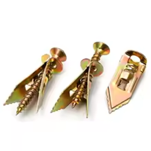 20-100pcs Self Drilling Drywall Anchors with Screws Expansion Nail Self-Tappe Screw Kit Heavy Duty Metal Wall Anchors 12X30mm