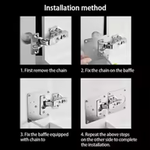 Cabinet Hinge Repair Plate Kit Kitchen Cupboard Door Hinge Mounting Plate With Holes Flat Fixing Brace Brackets Household Tools4PCS