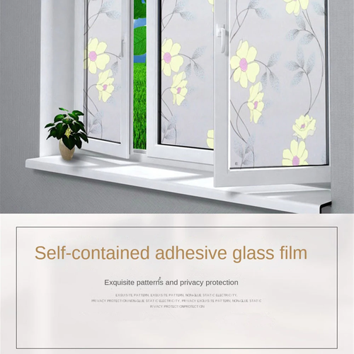 2 meters free shipping self-adhesive frosted glass stickers for bathroom translucent opaque windows and balcony blackout window decorations