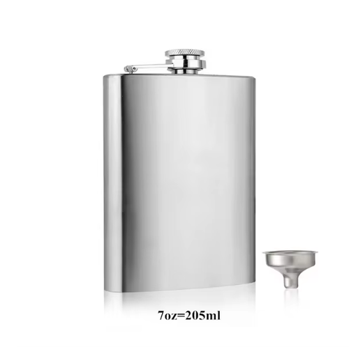 LMETJMA 4-10 oz Stainless Steel Hip Flask with Funnel Pocket Hip Flask Alcohol Whiskey Hip Flask Screw Cap