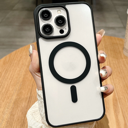 Maglon Frosted Phone Case for iPhone 17 Pro Promax with Magnetic Anti-Drop Camera Cutout Acrylic Transparent Protective Cover