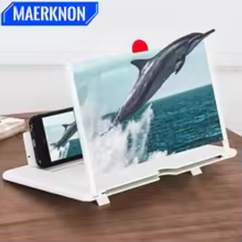 10Inch Phone Large Screen Amplifier 3D Magnifying Glass Holder HD Portable Mobile Phone Screen Video Magnifier Screen Bracket