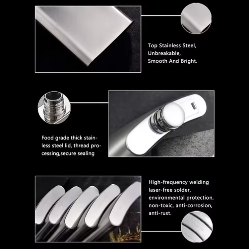 LMETJMA 4-10 oz Stainless Steel Hip Flask with Funnel Pocket Hip Flask Alcohol Whiskey Hip Flask Screw Cap