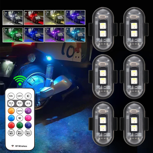 SEAMETAL 无线灯光飞机直升机警示灯 RGB LED 飞机频闪灯汽车摩托车 LED 灯