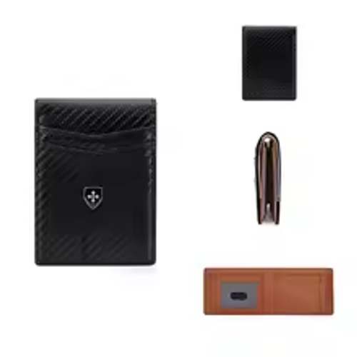 Fashion Rfid Blocking Men Wallet Credit Card Holder Pu Leather Money Clips for Men