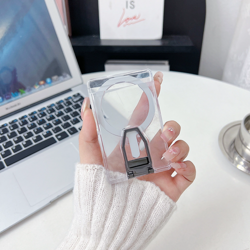 Magnetic Clear Wallet Card Holder For Magsafe iPhone 15 16 14 13 12 11 Pro Max Samsung S24 S23 Ultra Macsafe Magnet Card Slots Case