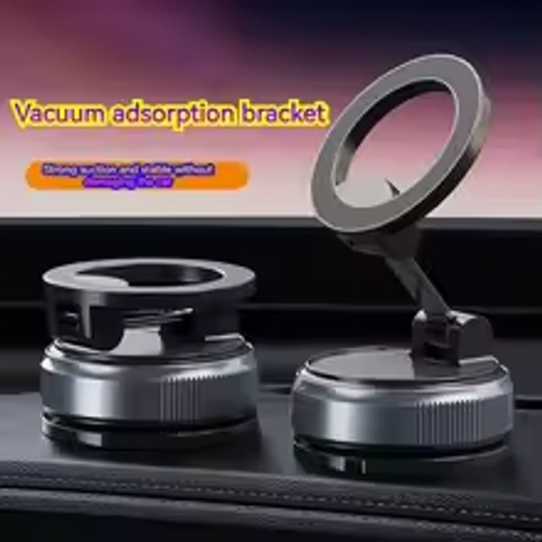 Vacuum magnetic phone holder, Magsafe suction cup phone holder, 360 ° adjustable magnetic phone holder, pocket sized foldable
