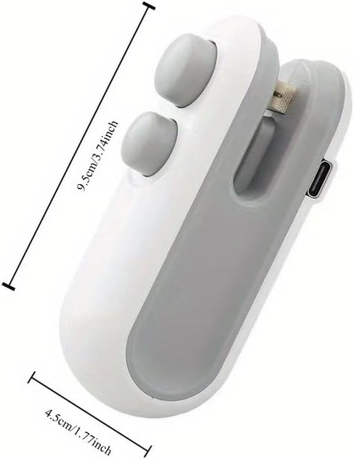 Sealing Machine Small Hand Pressure Type Household USB Rechargeable Sealer Mini Portable Snacks Plastic Bag Heat Sealing Machine Magic Machine