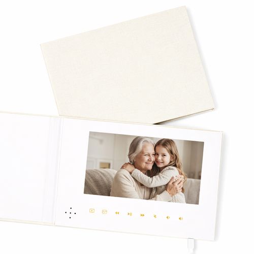 Blank Video Book – Ivory Linen