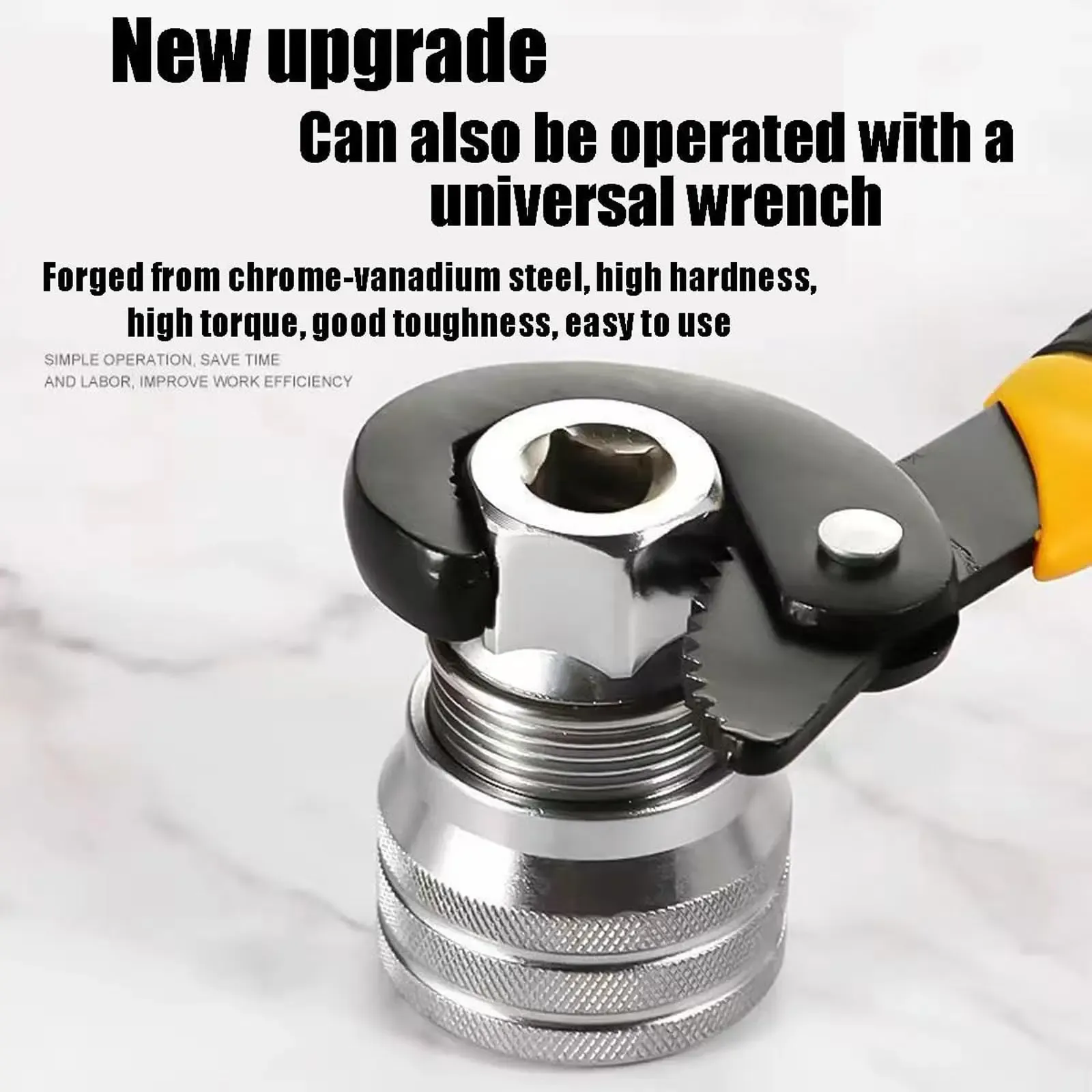 Universal Socket Wrench Tool Set with 3 8 Adapter for Drill and Ratchet