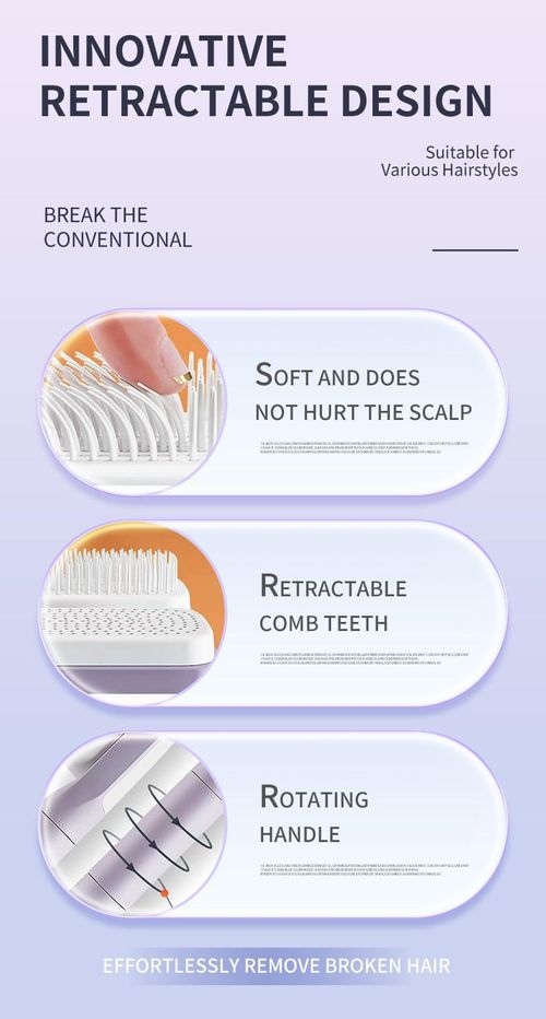 3.19新款旋转伸缩按摩梳