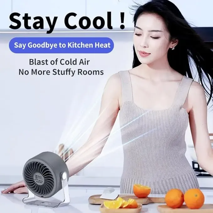 Portable Cool Air Circulation Fan with 100 Speed Digital Display, Strong Wind, Quiet Operation for Desk and Bedroom Use