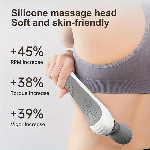Quiet 32dB Handheld Vibrating Massager for Neck Back Leg