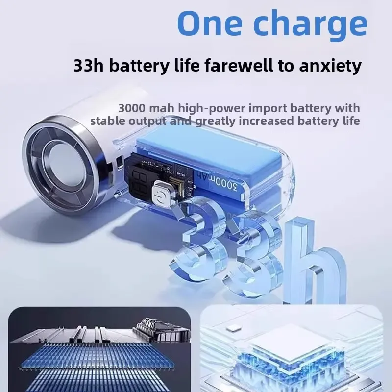 USB Rechargeable Mini Handheld Turbo Fan 100 Wind Speeds 8H Battery Life Ice Cold Wind Portable Pocket Fan for Outdoor Use