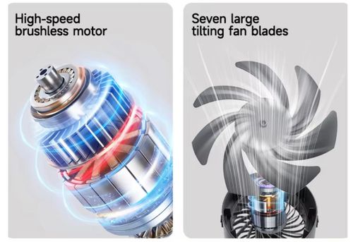 Portable Cool Air Circulation Fan with 100 Speed Digital Display, Strong Wind, Quiet Operation for Desk and Bedroom Use