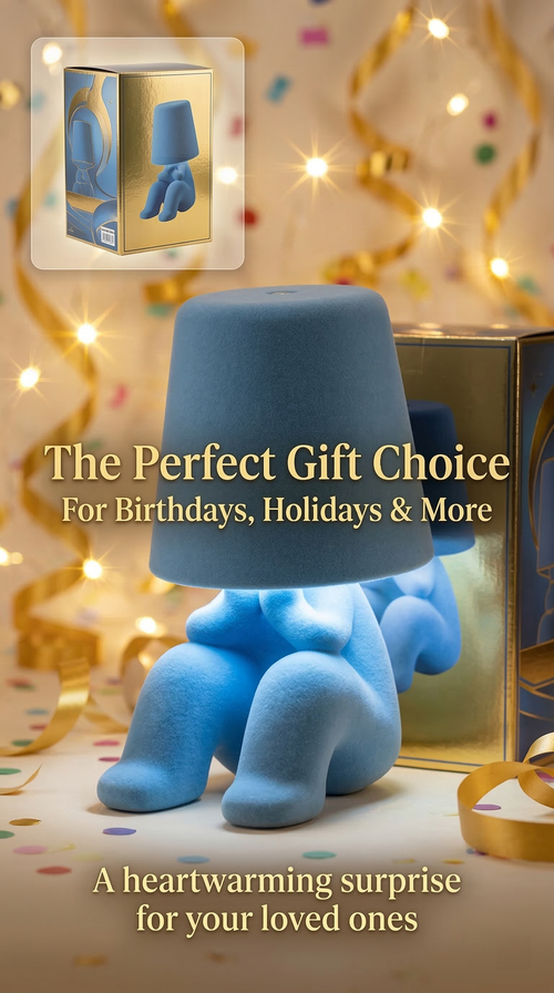 Thinker Statue Table Lamp Restaurant & Bar Desk Lamp Nordic Night Light Decor Rechargeable Touch-Activated Ambient Lamp