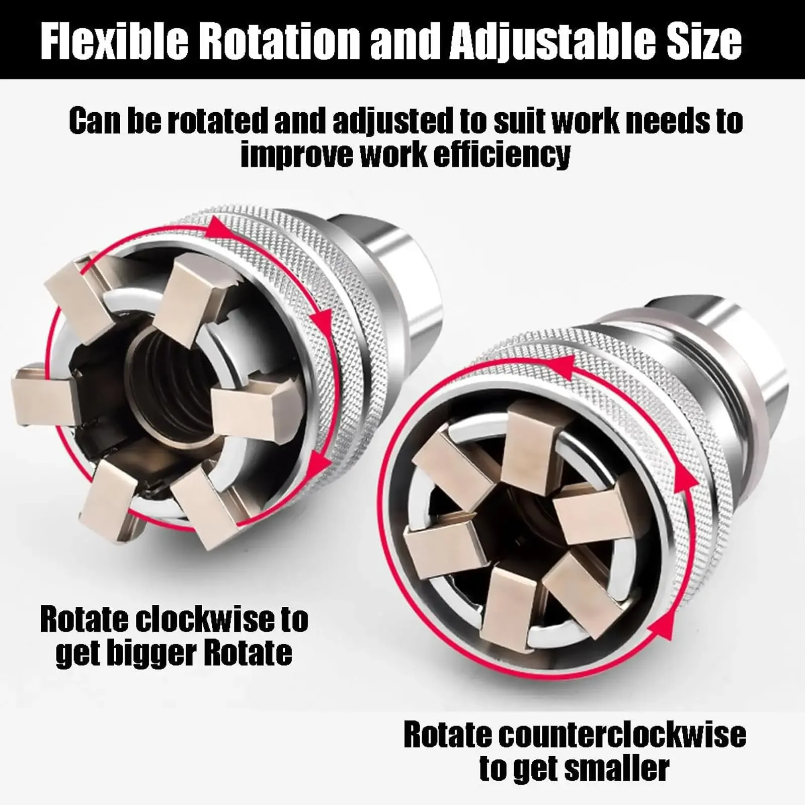 Universal Socket Wrench Tool Set with 3 8 Adapter for Drill and Ratchet