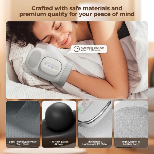 Therapeutic Hand Massager with 13 Airbags for Wrist & Palm Relief