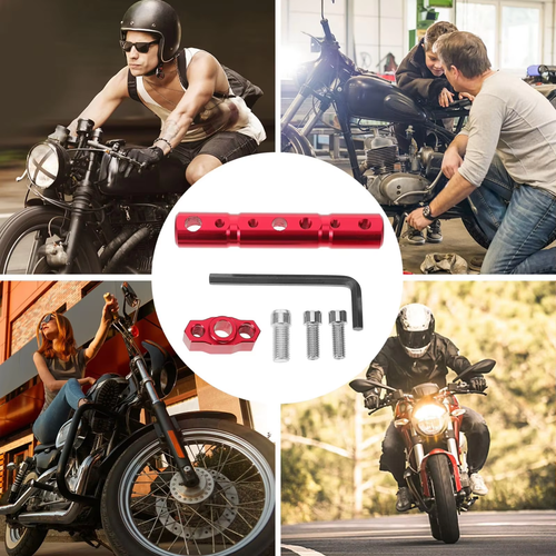 Universal Motorcycle & E-Bike Mirror Extension Bar, Multi-Function Spotlight Mount Bracket