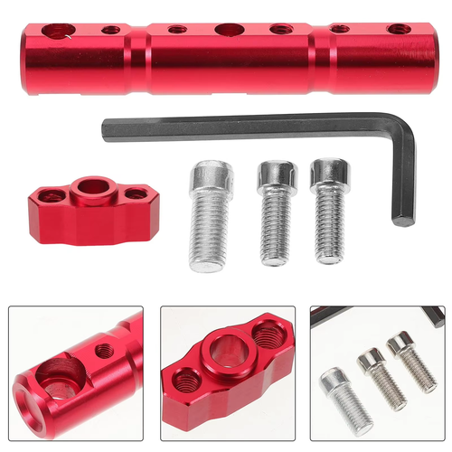 Universal Motorcycle & E-Bike Mirror Extension Bar, Multi-Function Spotlight Mount Bracket