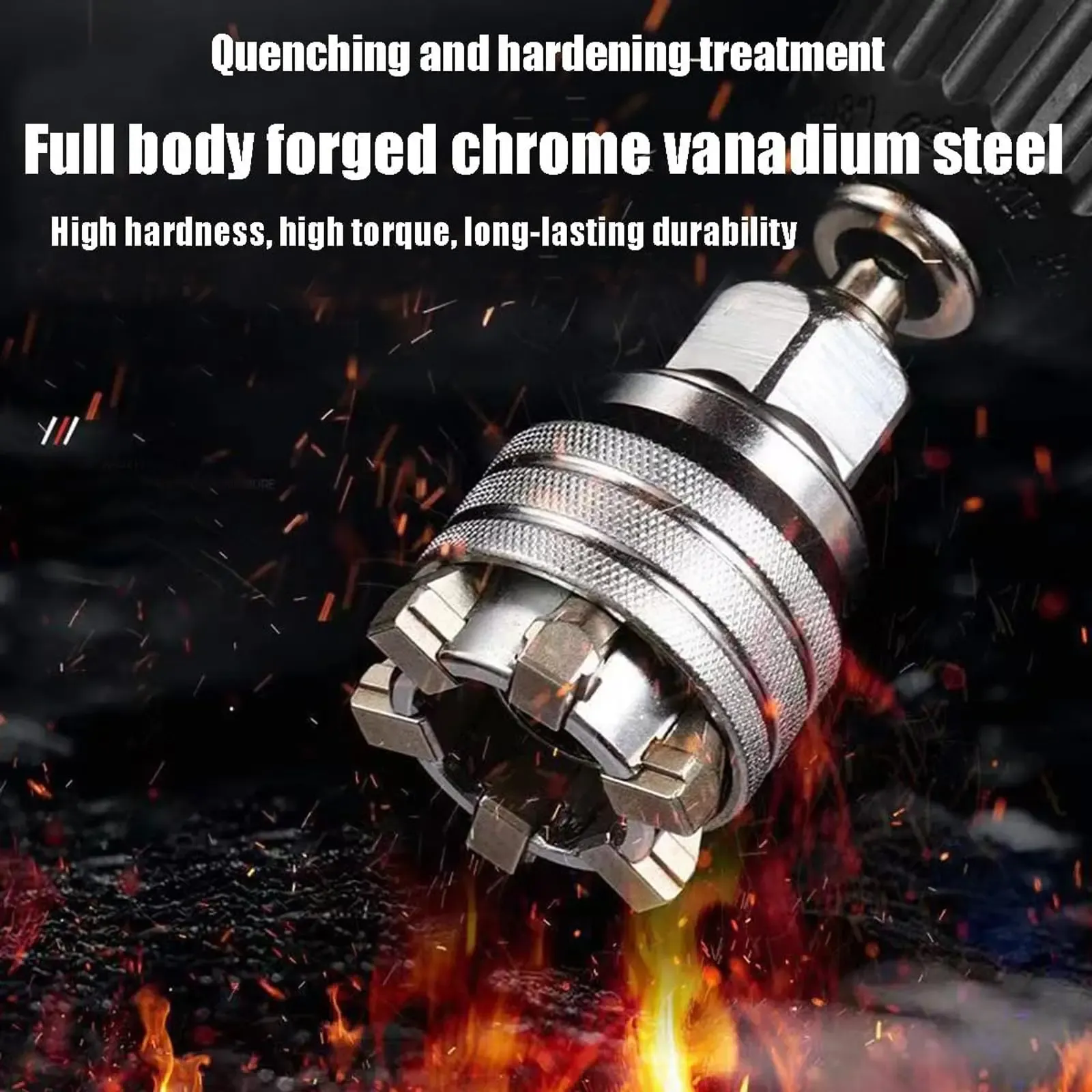 Universal Socket Wrench Tool Set with 3 8 Adapter for Drill and Ratchet