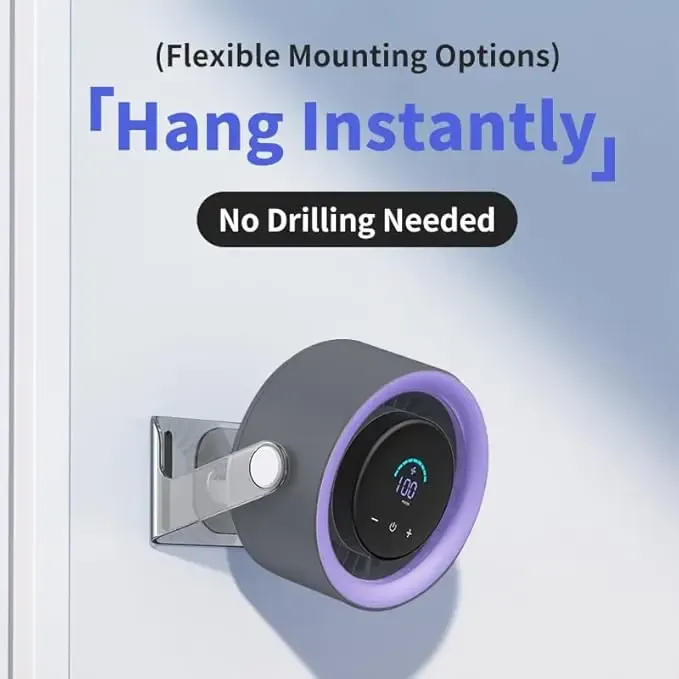 Portable Cool Air Circulation Fan with 100 Speed Digital Display, Strong Wind, Quiet Operation for Desk and Bedroom Use