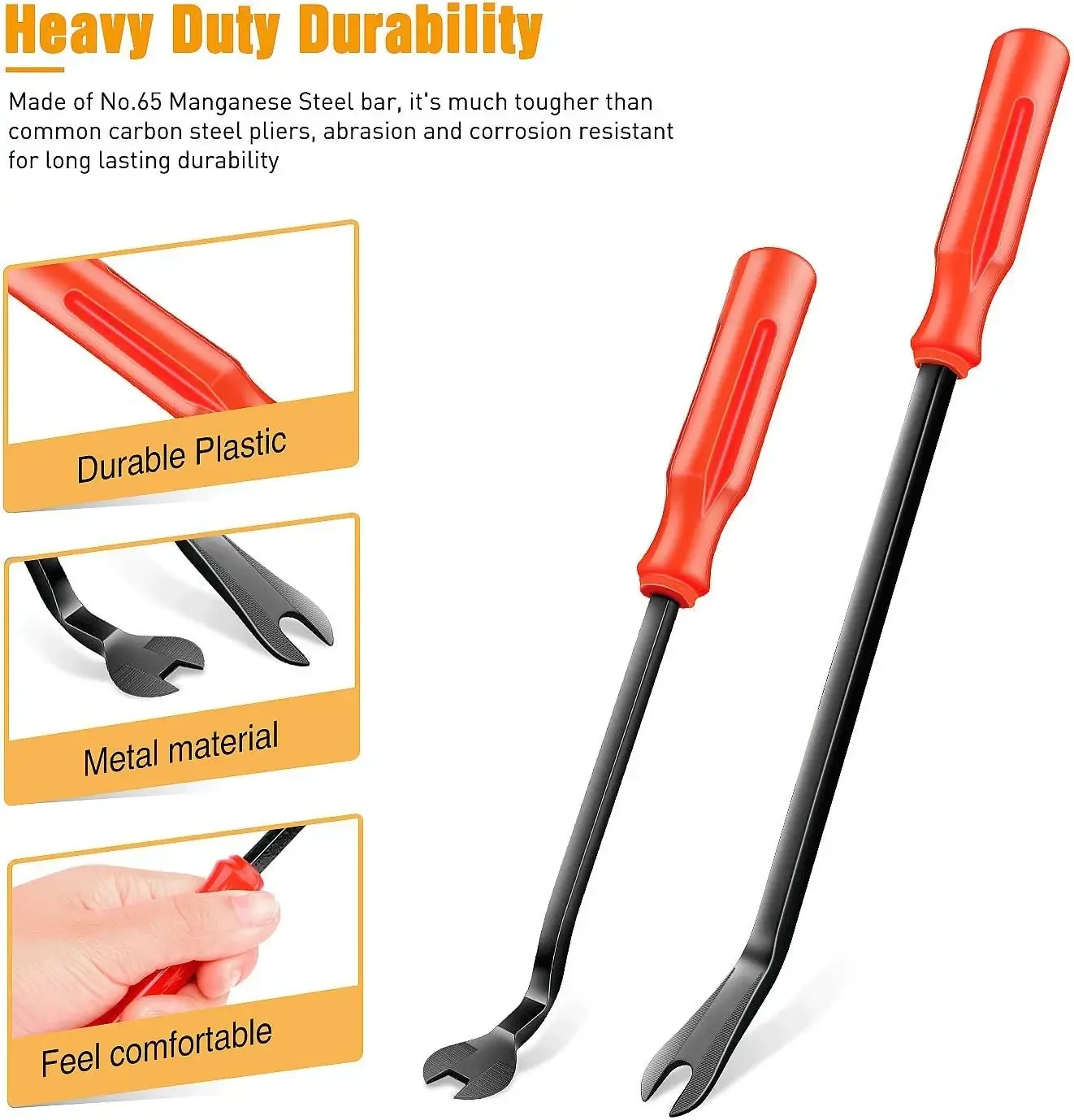 Heavy Duty Car Clip Pliers and Trim Removal Tool Set for Auto Body and Interior Fastener Removal