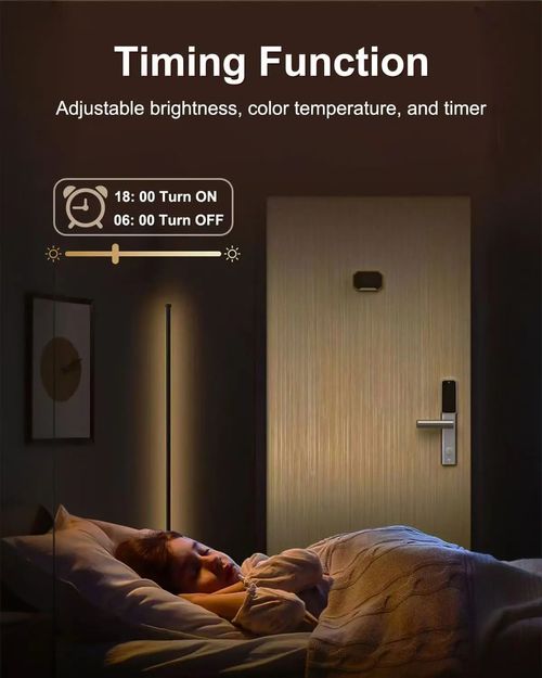 🔥FINAL 1 AT PROMO PRICE🔥GvvooHome Smart RGB Energy-Saving LED Corner Floor Lamp,172 LEDs Bright Standing Lamps for Living Room with APP and Remote,Modern Floor Lamp with Music Sync and 16 Million Colors, Ambient Lighting for Bedroom