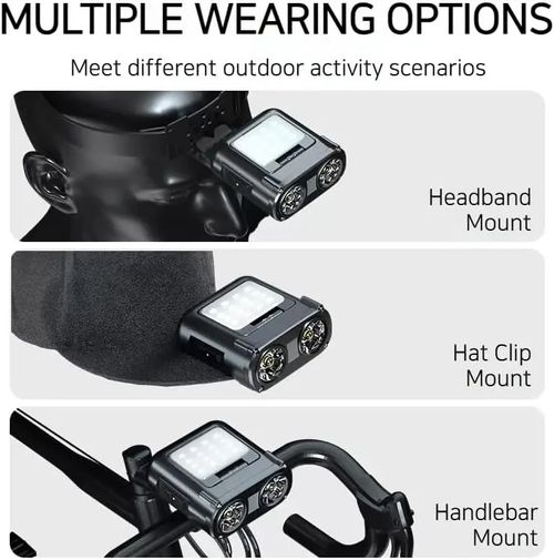 🔥 Last Day 55% OFF Rechargeable LED Headlamp — See Brighter, Go Further! 🔥