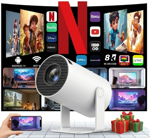 🔥Last Day 59% OFF🔥 Smart Portable Projector — Create Your Own Home Cinema Anywhere