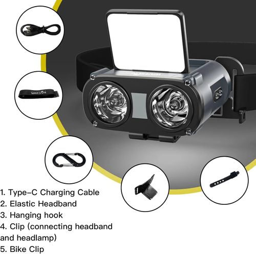 🔥 Last Day 55% OFF Rechargeable LED Headlamp — See Brighter, Go Further! 🔥