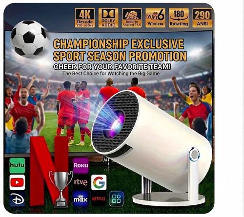 🔥Sport Season Promotion🔥2026 Newest Smart Portable Projector 🚚Free Shipping