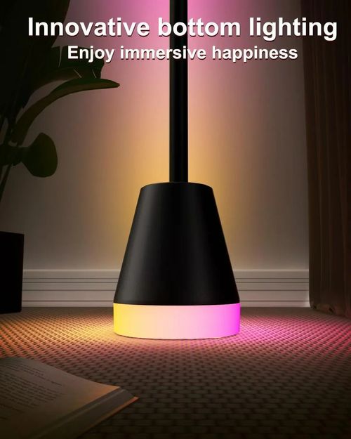 🔥FINAL 1 AT PROMO PRICE🔥GvvooHome Smart RGB Energy-Saving LED Corner Floor Lamp,172 LEDs Bright Standing Lamps for Living Room with APP and Remote,Modern Floor Lamp with Music Sync and 16 Million Colors, Ambient Lighting for Bedroom