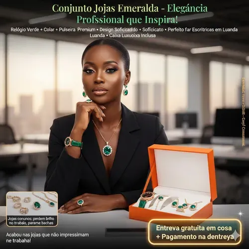 Conjunto de Acessórios de Luxo 5 Peças | Pagamento na Entrega Luanda