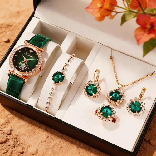 Conjunto de Acessórios de Luxo 5 Peças | Pagamento na Entrega Luanda