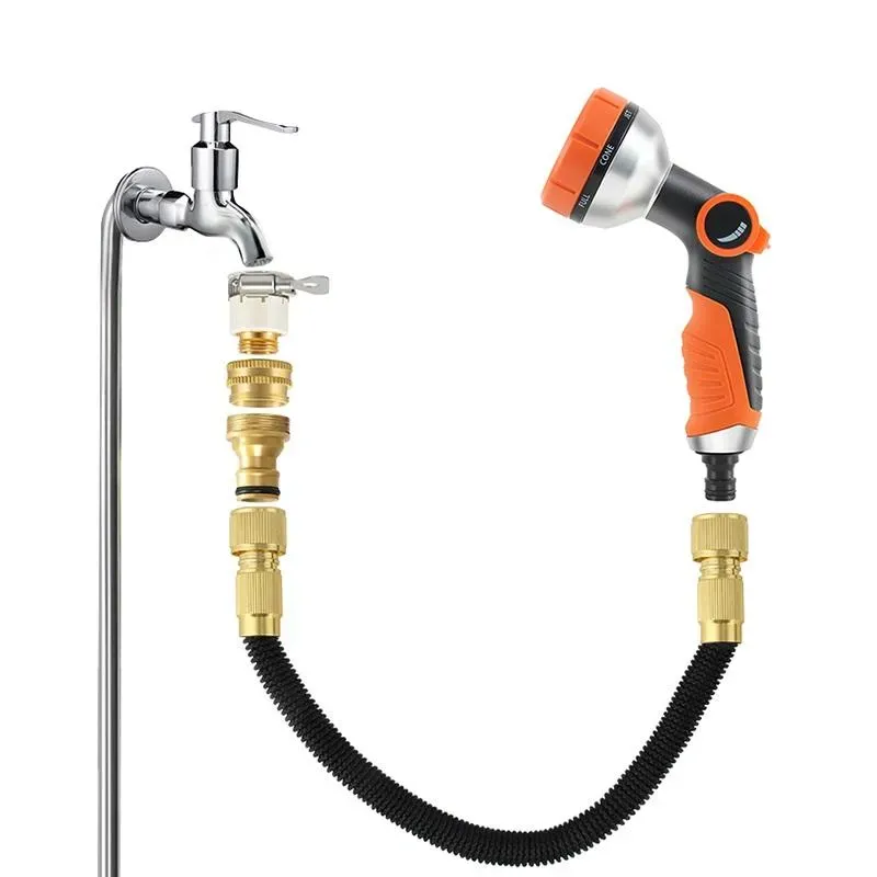 💦 Mangueira Extensível Premium — Forte, Flexível e Sem Embaraço! 🔥Ultra leve • 10 modos de jato • Conexões em latão • Ideal para casa e jardim