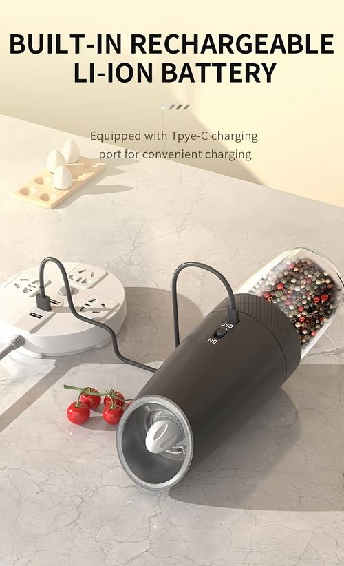 Salt Grinder with Gravity Sensor