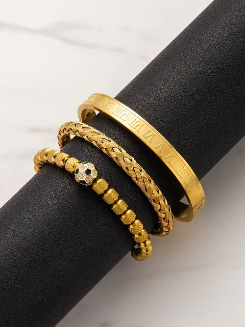 World Cup Football Bracelet Three-Piece Set