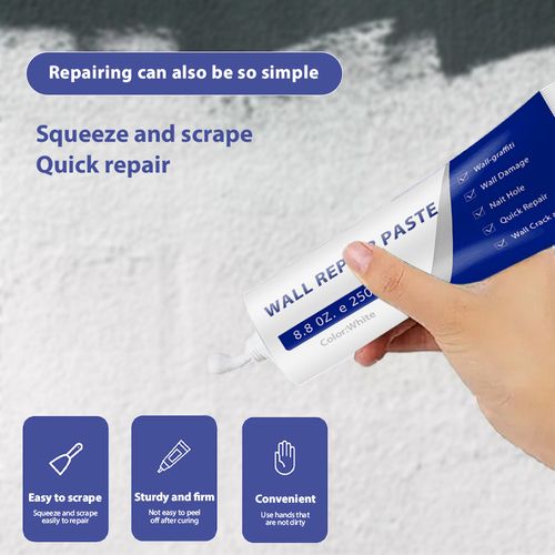 Waterproof Wall Repair Paste, White Odorless Wall Filler🙄