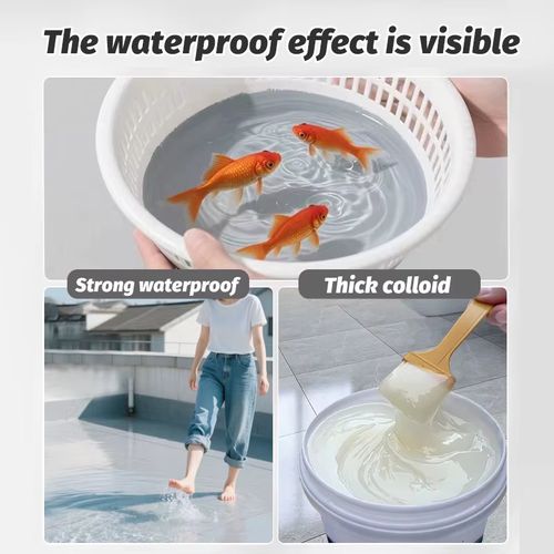 Transparent Waterproof Glue, No Tile Breaking Needed for Bathroom